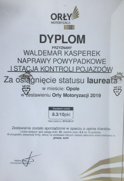 Waldemar Kasperek Naprawy Powypadkowe i Stacja Kontroli Pojazdów